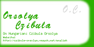 orsolya czibula business card